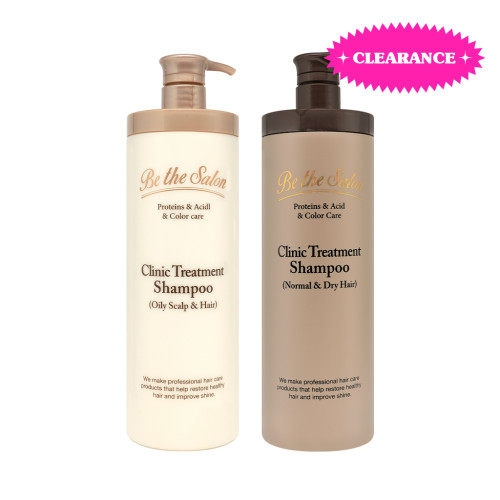 [BE THE SALON] Be The Salon Clinic Treatment Shampoo - 1000ml (2Types) (NEW)