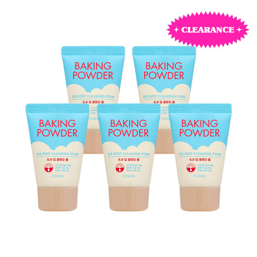 [ETUDE HOUSE] Baking Powder BB Deep Cleansing Foam - 30ml x 5pcs (EXP 2024-05-20)